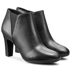 Geox - Round Toe Ankle Boots 9 (EU39) Black